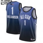 All-Star 2023 Trikot Team 1 Zion Williamson 1 Nike Blau Swingman - Kinder